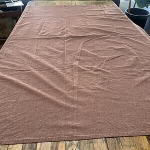 Casaluna Shower Curtain 65 in x 69 in Cotton Linen Blend Brick Red